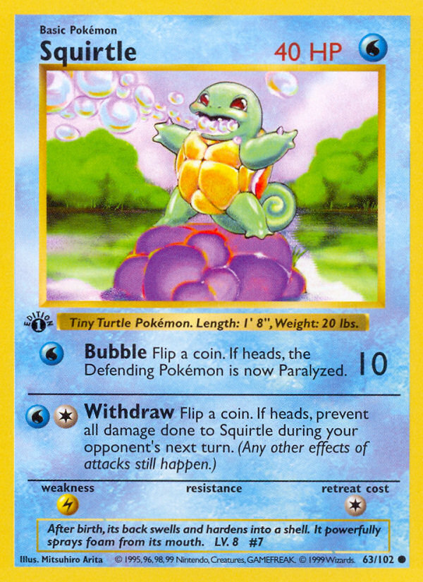 Squirtle CoroCoro Promo — CoroCoro Comic Promo raw Pokémon card listed on NMR